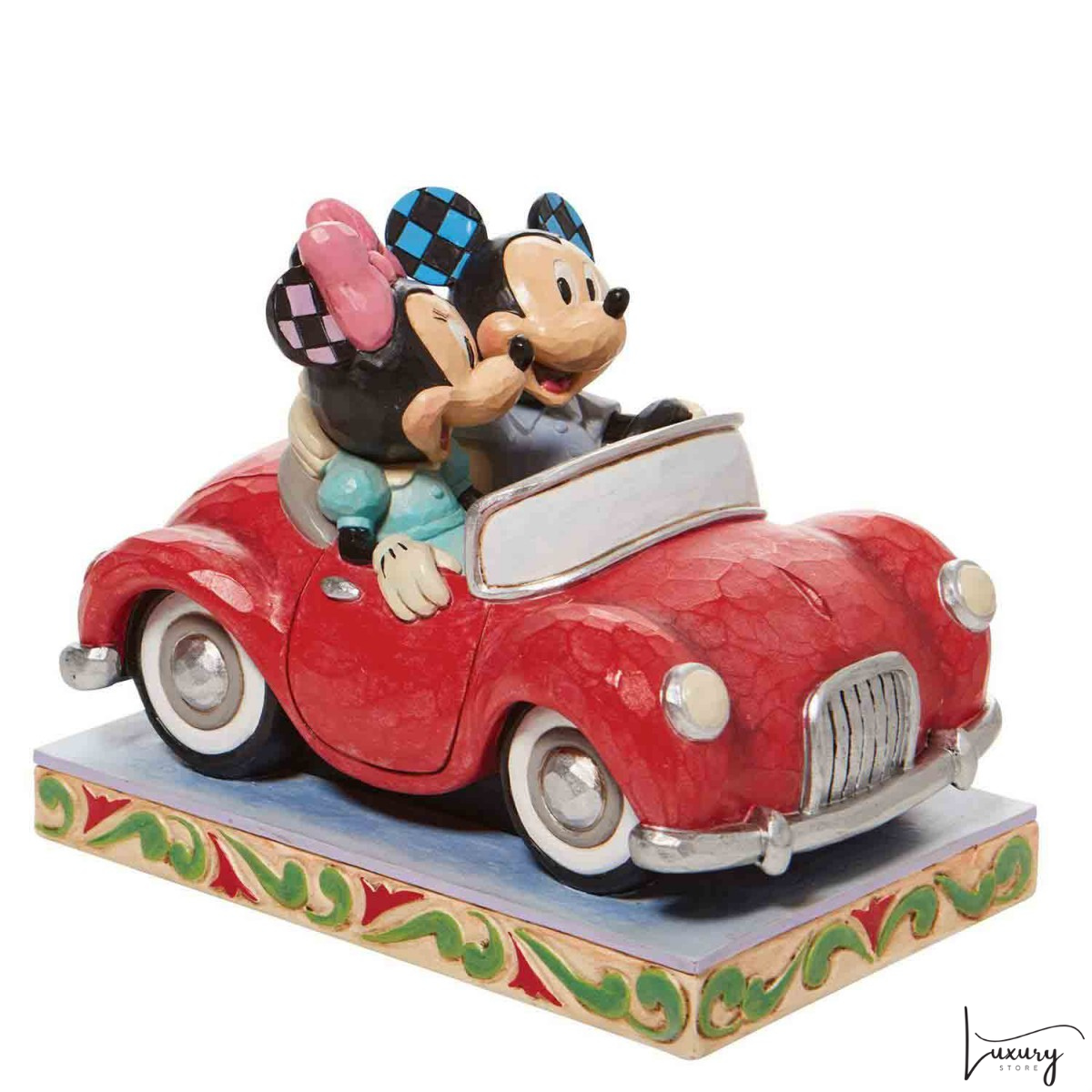 Disney Jim Shore Statuetta Topolino e Minnie in una bella passeggiata