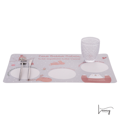 Villa d'este  Xmas Tovaglietta  Babbo Natale