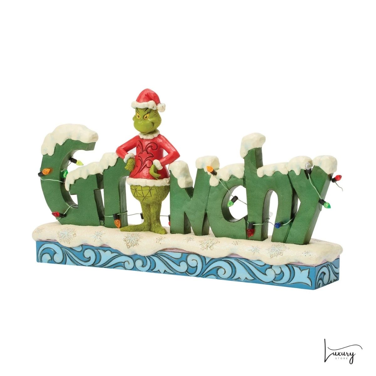 Disney Jim Shore Statuina Grinch  GRINCHY