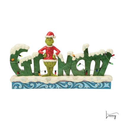 Disney Jim Shore Statuina Grinch  GRINCHY