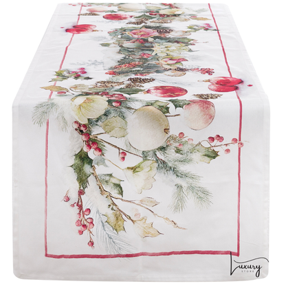 Blanc Mariclò Runner  Collezione Giardino d' Inverno
