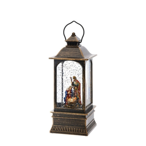 Hervit  Lanterna con Natività acqua/neve Led