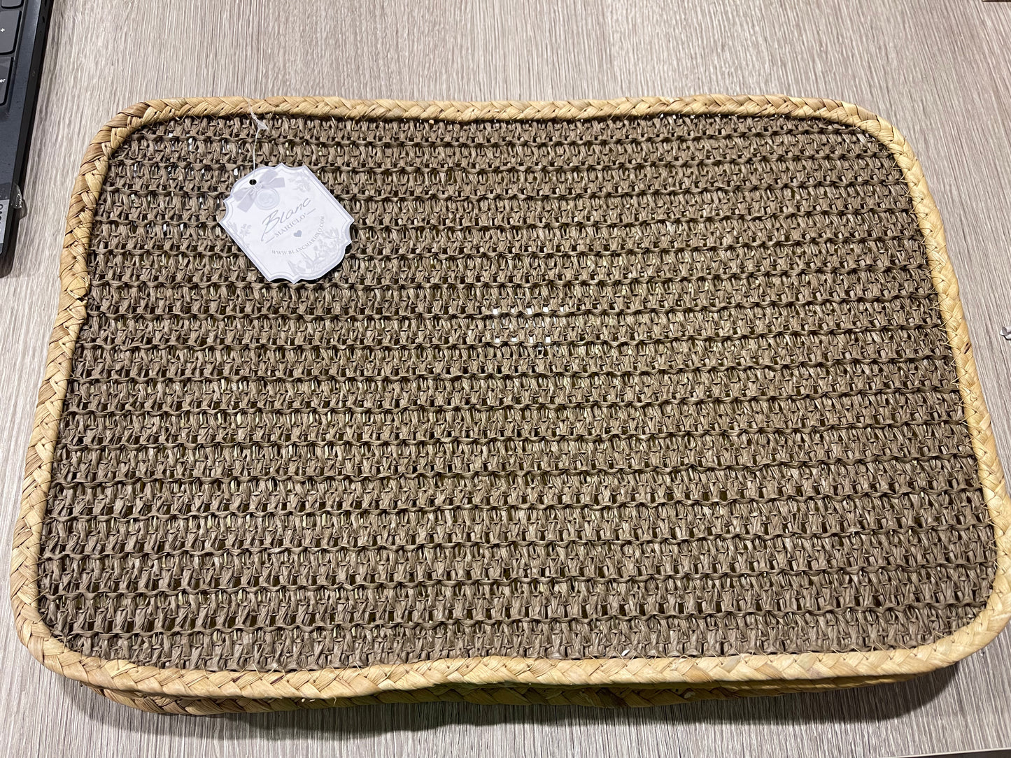 Blanc Mariclò Sottopiatto decorativo rettangolare